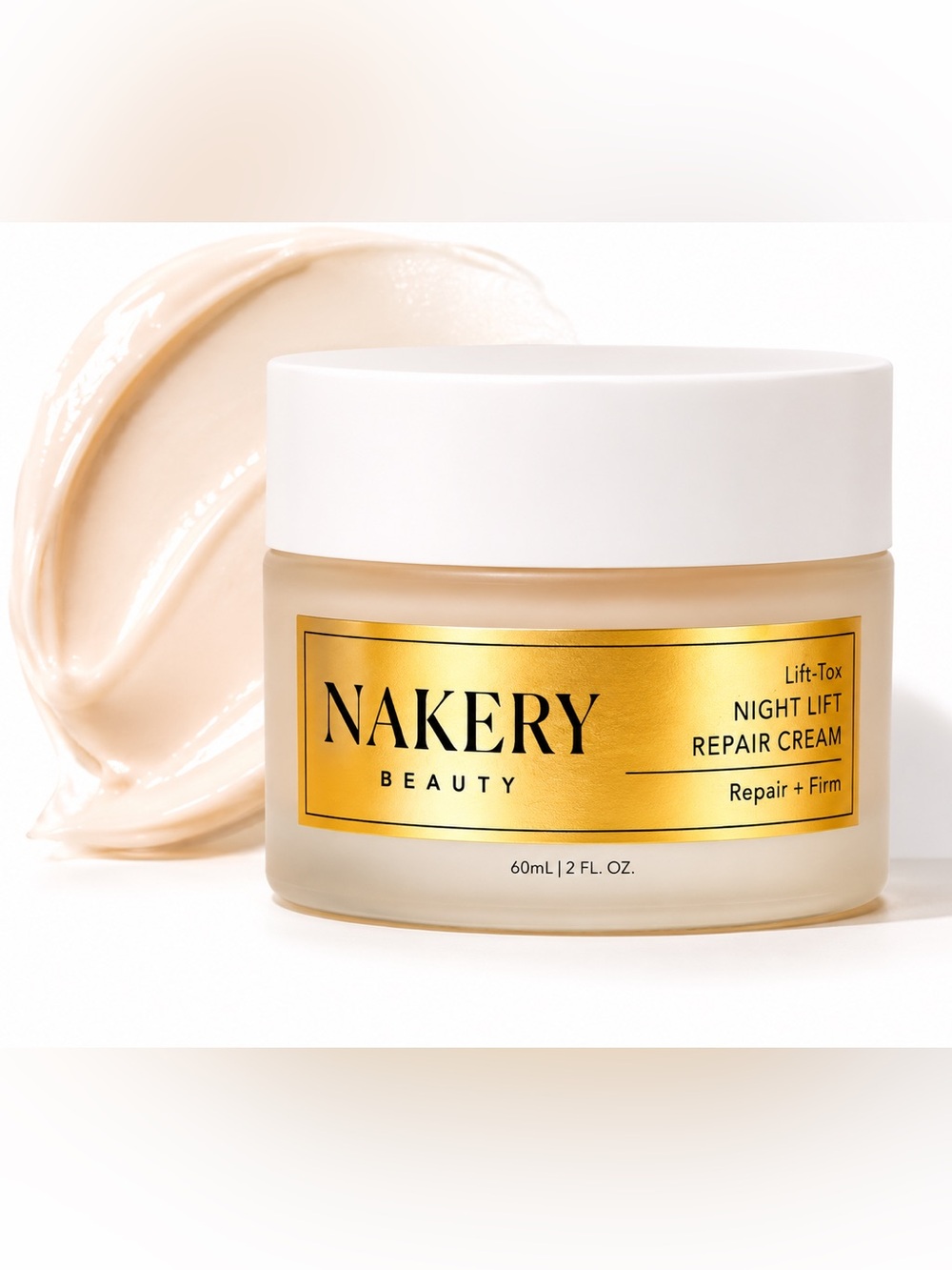 NAKERY BEAUTY Lift-TOX Night Lift Repair Cream 60ML/ 2 FL. OZ. NIB 🔥